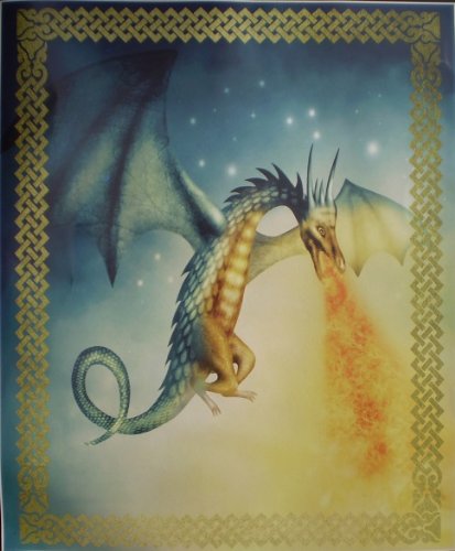 Fire Breathing Dragon Super Soft Fleece Throw Blanket Gift Idea 50x60