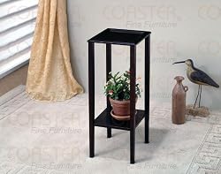 Coaster 900937 Square Plant Stand, Cappuccino