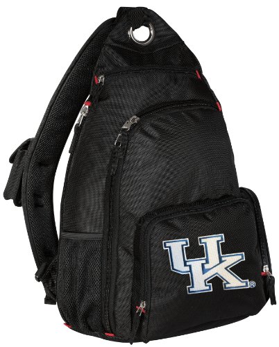 University of Kentucky Sling Backpack UK Wildcats Logo One Strap Backpacks for Travel or School Bags - BEST QUALITY Unique Gifts For Boys, Girls, Adults, College Students, Men or Ladies