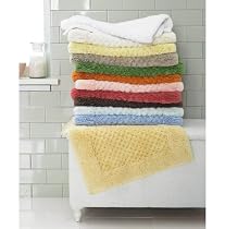 Martha Stewart Collection Solid Cotton Bath Rug, 21x34" Mango