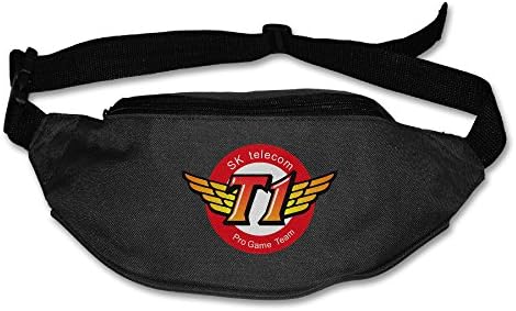 Korea SKT T1 Esports Team Logo Travel Fanny Bag Waist Pack Sling Pocket