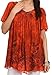 Sakkas Kyla Relaxed Fit Floral Sequin Embroidered V-Neck Cap Sleeve Blouse/Top