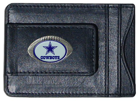NFL Dallas Cowboys Leather Money Clip Cardholder