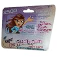 Bratz Be-Bratz.Com 2500 Instant Points Card Redeemable Online (Buy Clothes, Food, Furniture and More!)