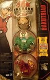 Bakugan Gundalian Invaders Bakutriad: Red Pyrus Lumino Dragonoid 670g, Green Ventus Krakix 640g, Tan Subterra Sabator 830g