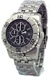 Adee Kaye Men's Battalion III Chronograph Watch with Compass and Magnifying Glass Model AK-3520-MB (Black Face)