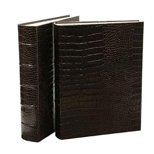 Medium Bound Crocodile Embossed Leather Album