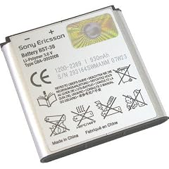 Original BST-38 Akku f�r Sony Ericsson C902 / K770i / K850i / R300 / S500i / T303 / T650i / W580i / W760i / W980i / Z770i