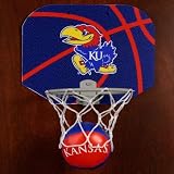 Kansas Jayhawks Basketball Hoop Set