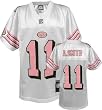 Alex Smith Pink Reebok NFL Girl's 7-16 Replica San Francisco 49ers Youth Jersey