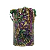 Bucket of 144 - 33 Mardi Gras Beads - Purple, Green & Gold
