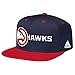 NBA Atlanta Hawks Men's Team Nation Snapback Hat, One Size, Black/Red