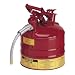 PFY 10527 Metal Safety Can, with Hose, 2 Gallon Capacity, 12-5/8"x9-1/2"