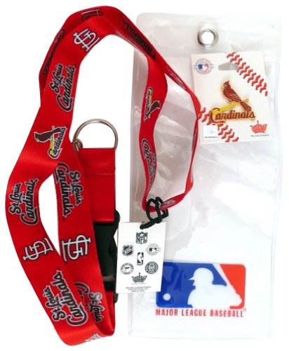 St. Louis Cardinals Lanyard with Ticket Holder and Logo Pin