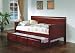 Traditional Style Cherry Finish Daybed with Trundle
