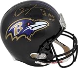 Ray Lewis Autographed Helmet | Details: Baltimore Ravens, Replica, with "SB MVP" Inscription