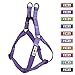 Pawtitas Medium Dog Harness, Reflective, Step-In Design, Purple, Medium Size, Comfort Control, Training Walking of Your Puppy/Dog