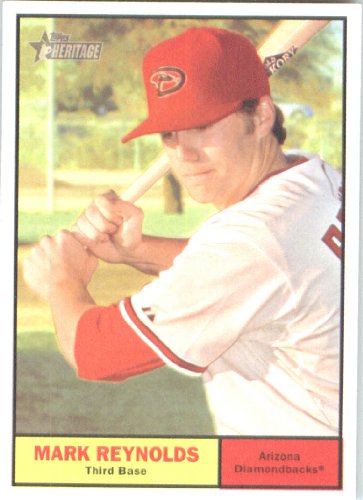 2010 Topps Heritage Baseball Card # 370 Mark Reynolds - Arizona Diamondbacks - Mint Condition - MLB Trading Card Shipped In Protective ScrewDown Display Case!