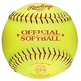 Sporting Goods : RAWLINGS HIGH SCHOOL SOFTBALL-12'' OPTIC YELLOW LEATHER - .47COR