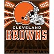 Cleveland Browns Light Weight Fleece NFL Blanket (Shadow Series) (50"x60")