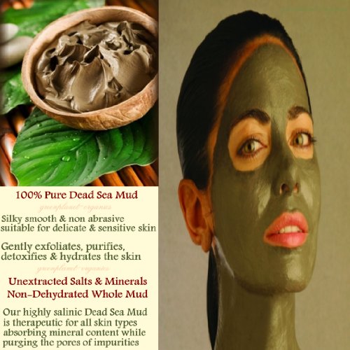 100% Pure & Non Abrasive Dead Sea Mud 5oz (Silky Smooth & Whole With Un-Isolated Minerals & Salts)