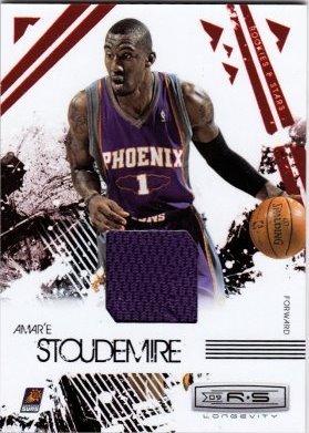 2009-10 Rookies and Stars Longevity Materials Ruby Amare Stoudemire Phoenix Suns #76 Basketball Card