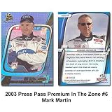 Press Pass Premium In The Zone '03 Mark Martin Card