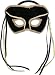 Men's Black Venetian Mardi Gras Mask