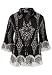 Avenue Plus Size Pleated Floral Border Print Blouse