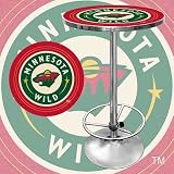 Trademark Global NHL2000-MW NHL Minnesota Wild Pub Table