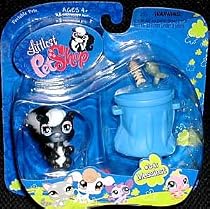 Littlest Pet Shop Portable Pet Skunk with Garbage Pail