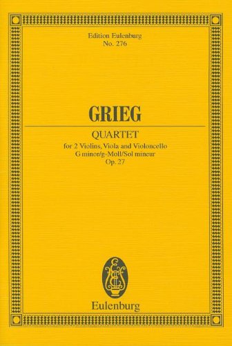 STRING QUARTET IN G MINOR    OP27 SCORE                   STUDY SCORE (Edition Eulenburg)