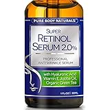 Retinol Serum - Best Anti Aging Serum, Heal Skin, Minimize Wrinkles, & Activate Collagen Production - Retinol Face Serum for Anti Aging Skin Care - Hyaluronic Acid, Vitamin E, Organic Ingredients 1 oz