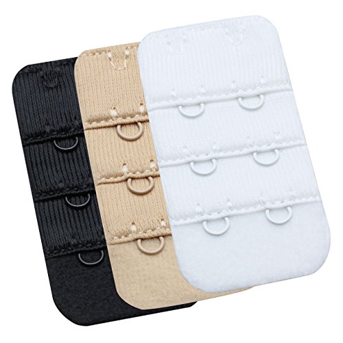 WingsLove Lady's Bra Extender Bra Band Breathing room 3pcs-Pack Multi-size