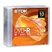 TDK Systems 10PK DVD-R 4.7GB 16X-BRANDED W/ SLIM JC ( DVD-R47FM10 )