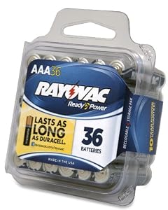 Rayovac 824-36PPF Alkaline Reclosable Pro Pack AAA Batteries