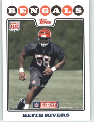2008 Topps Kickoff #218 Keith Rivers RC - Cincinnati Bengals (RC - Rookie Card)(Football Cards)