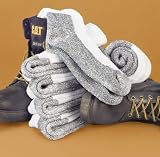 6 pairs Elder® Hosiery Work Socks White