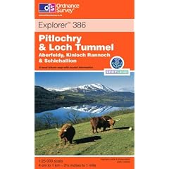 Pitlochry and Loch Tummel: Aberfeldy, Kinloch Rannoch and Schiehallion (Explorer Maps)