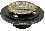 Plumbest D60-204 Shower Stall and Floor Drain, Polished Brass
