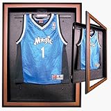 Small Baseball Jersey Cabinet Style Display Case with Black Frame