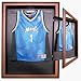 Small Baseball Jersey Cabinet Style Display Case with Wood Frame