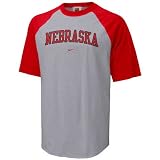 Nike Nebraska Cornhuskers Ash Youth Raglan T-shirt