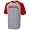 Nike Nebraska Cornhuskers Ash Youth Raglan T-shirt