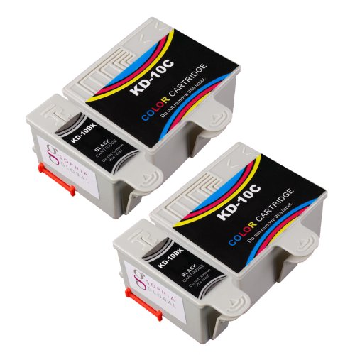 Sophia Global Compatible Ink Cartridge Replacement for Kodak 10 (2 Black, 2 Color)