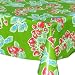 Strawberry Oilcloth (green) Table Cloth - 48 x 48