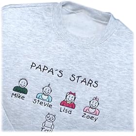 Personalized People & Pets Sweatshirt/4-6 Icons (Grey Medium)