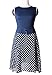 Babyonline Women's Polka Dots False Two Pieces Wear to Work A-line Party Dress