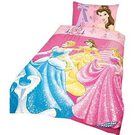Character World Disney Princess Chandelier Panel Duvet Set, Single