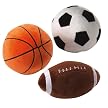 Sports Ball 3-pc. Plush Pillow Set